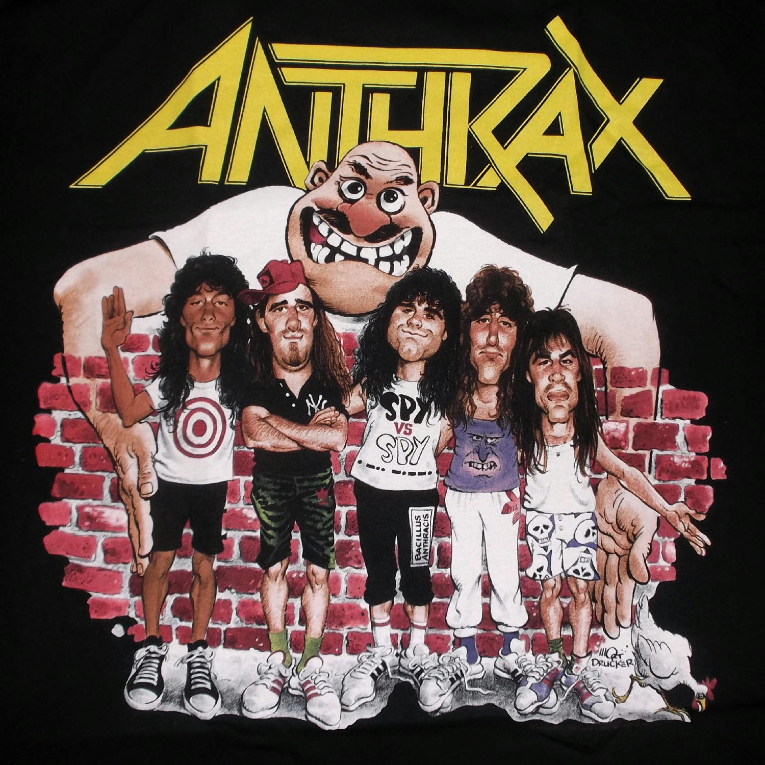 バンドTシャツアンスラックス　anthrax  バンドTシャツ　スラッシュメタル