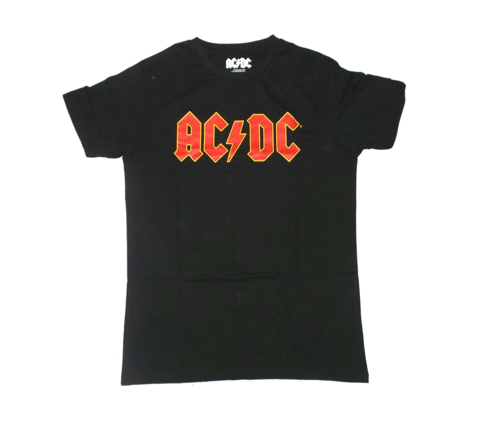 ACDC エーシーディーシー ロックバンド 両面プリント 半袖Tシャツ ブラック