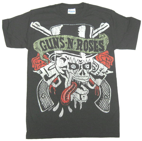 バンドTシャツ 通販 ガンズ & ローゼス GUNS and ROSES ロックTシャツ 公式 Tongue Skull ロックTシャツ