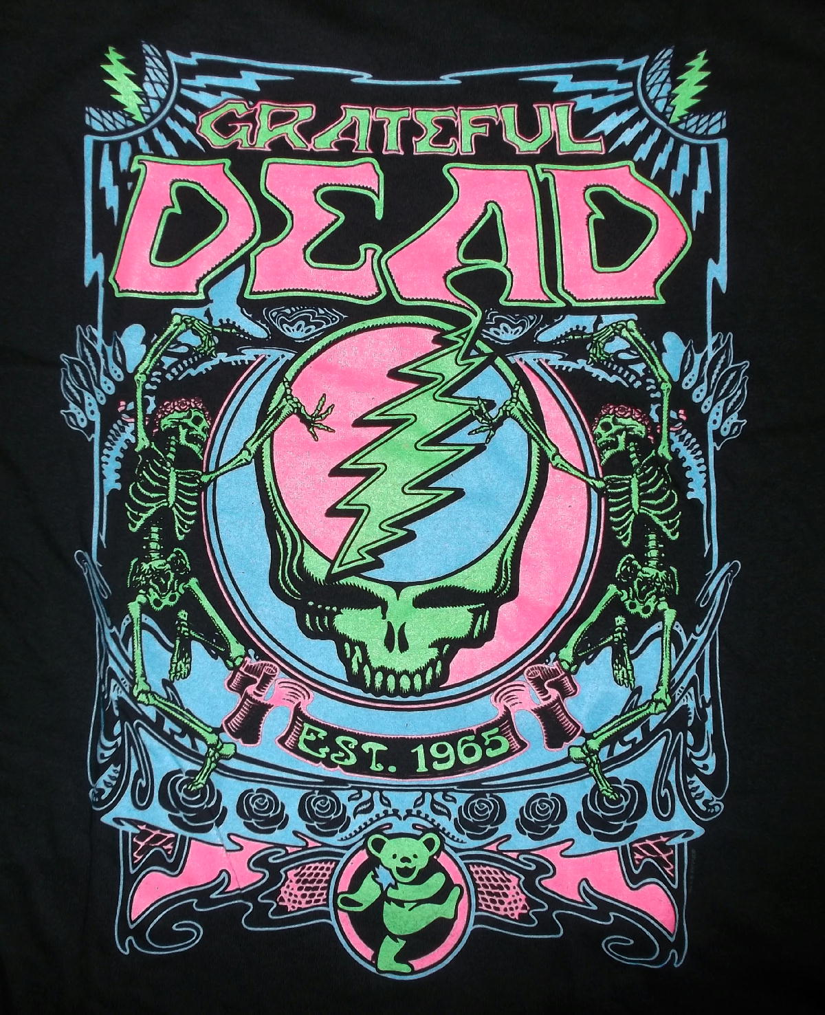 グレイトフル デッド Tシャツ Grateful Dead 公式 デッドベア,SKULL