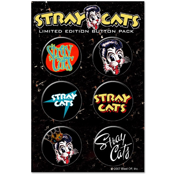 バンドTシャツ 通販 ストレイ キャッツ バッジ セット,Stray Cats,バッヂ,ロカビリー,rockabilly,雑貨,公式,グッズ