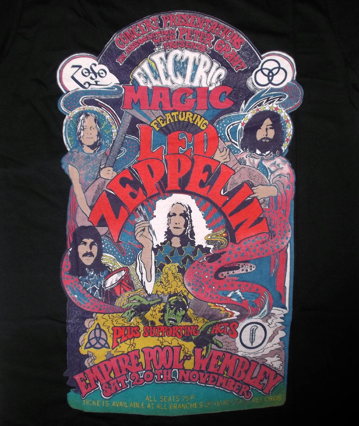 レッド ツェッペリン Led Zeppelin Tシャツ Electric Magic 電気じかけ