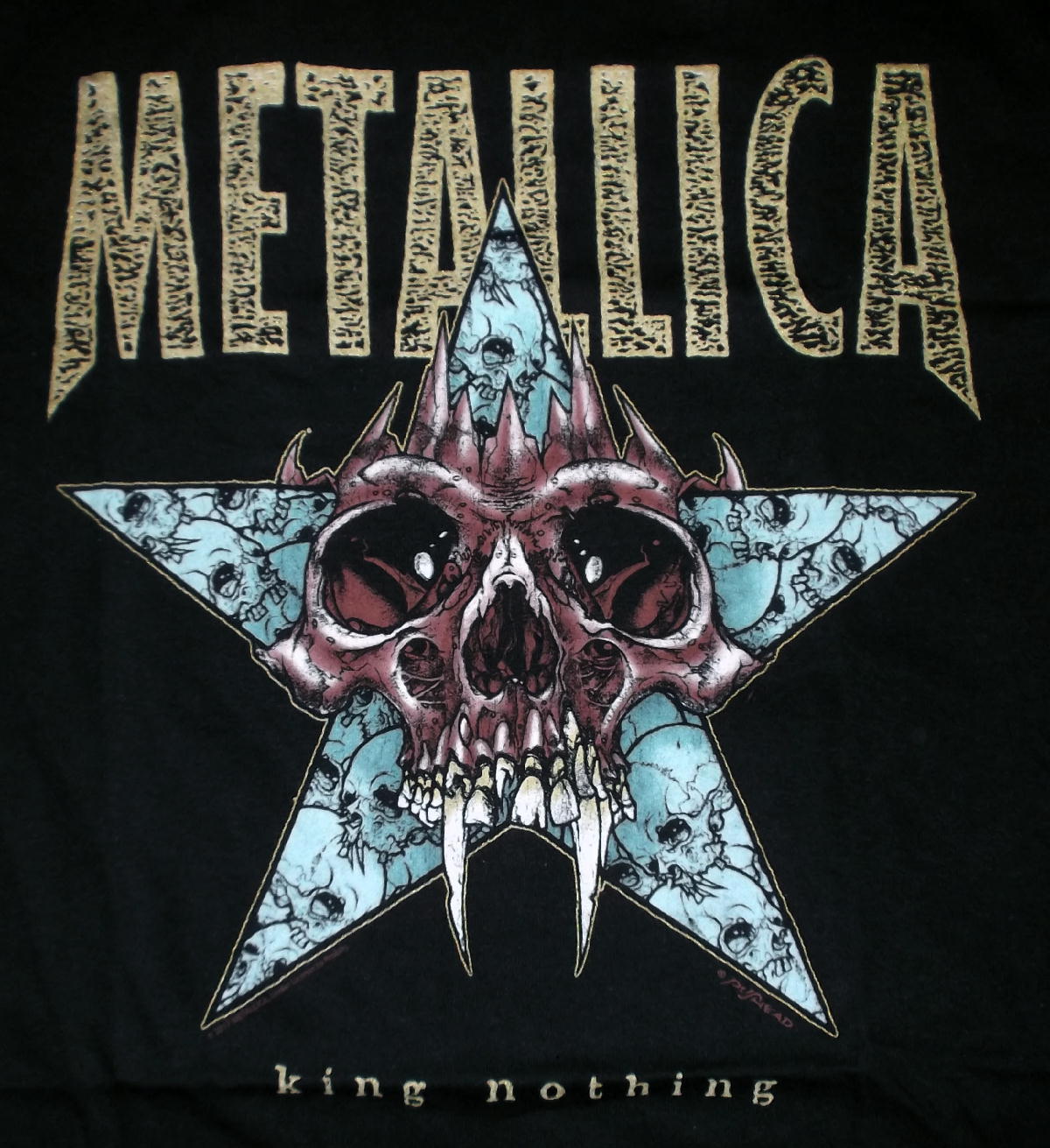バンドTシャツ 通販 メタリカ Tシャツ METALLICA King of Nothing 正規品 公式,パスヘッド pushead  スラッシュメタル ,メタル,ロックTシャツ,バンドTシャツ