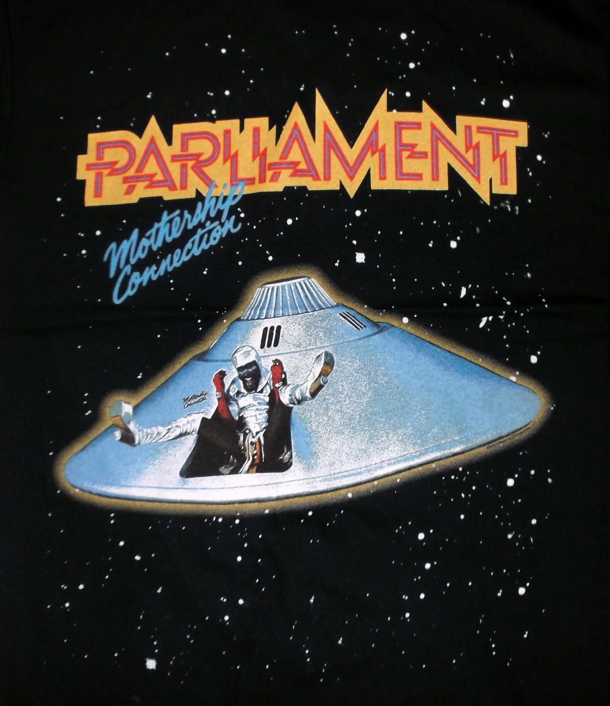 80年代 PARLAMENT FUNKADELIC パーラメント ファンカデリック 両面プリント バンドTシャツ バンT メンズL ヴィンテージ /eva001258